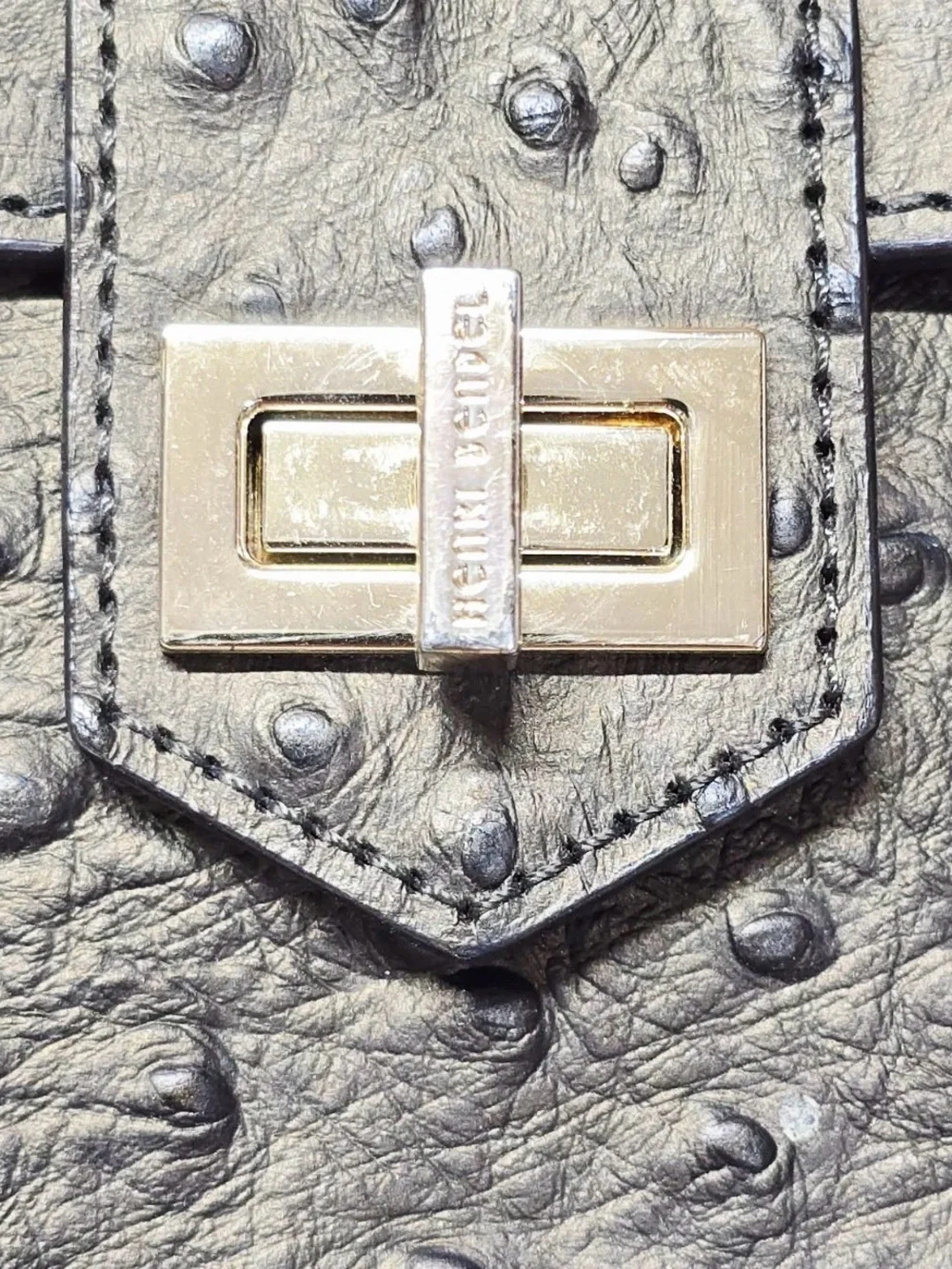 Henri Bendel ostrich Rivington Convertible Tote - Picture 3 of 12